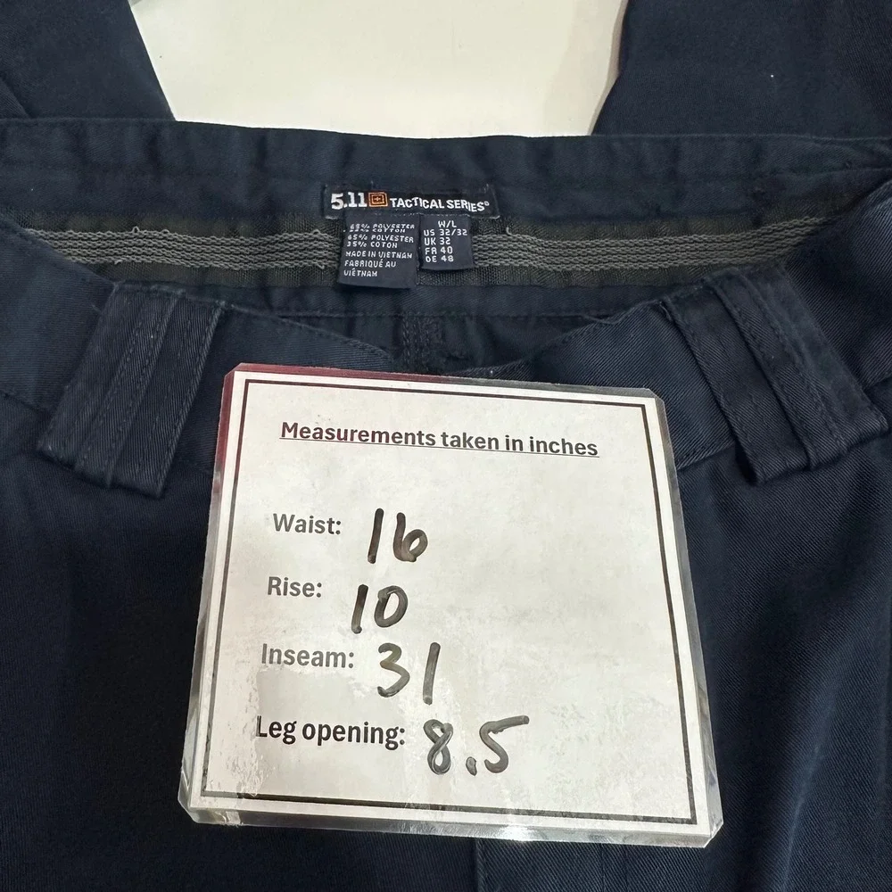 5.11 Tactical Series Navy Blue Cargo Pants 74310 Work Utility Mens 32x32